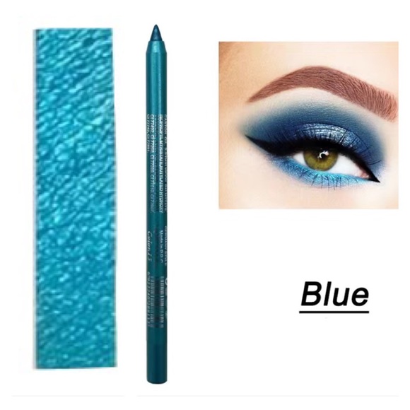 2 In 1 Multicolor Eyeshadow Eyeliner Metallic Glitter Shimmer Sparkling Eye - Picture 1 of 2